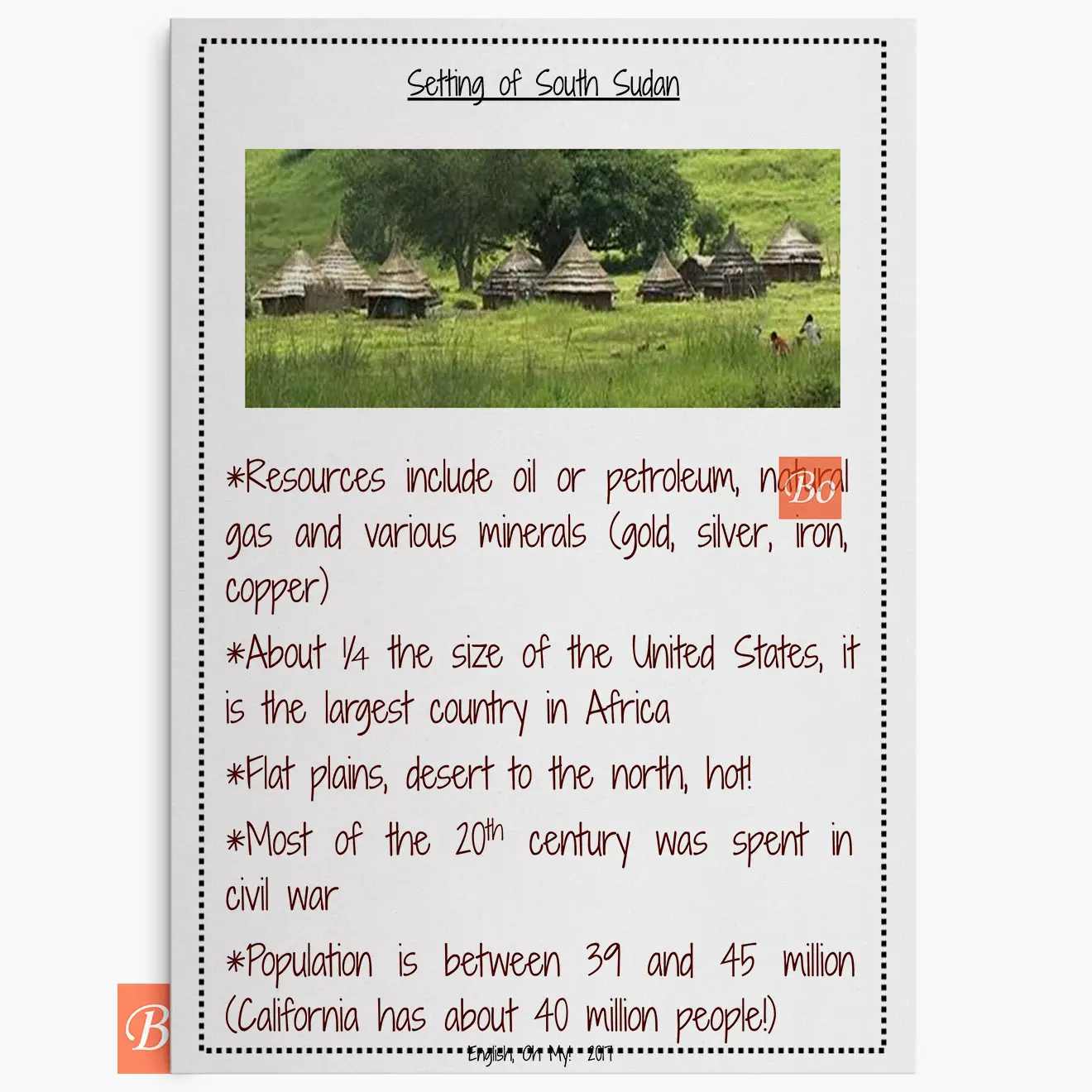 漫漫求水路阅读指南 A Long Walk to Water Literature Unit