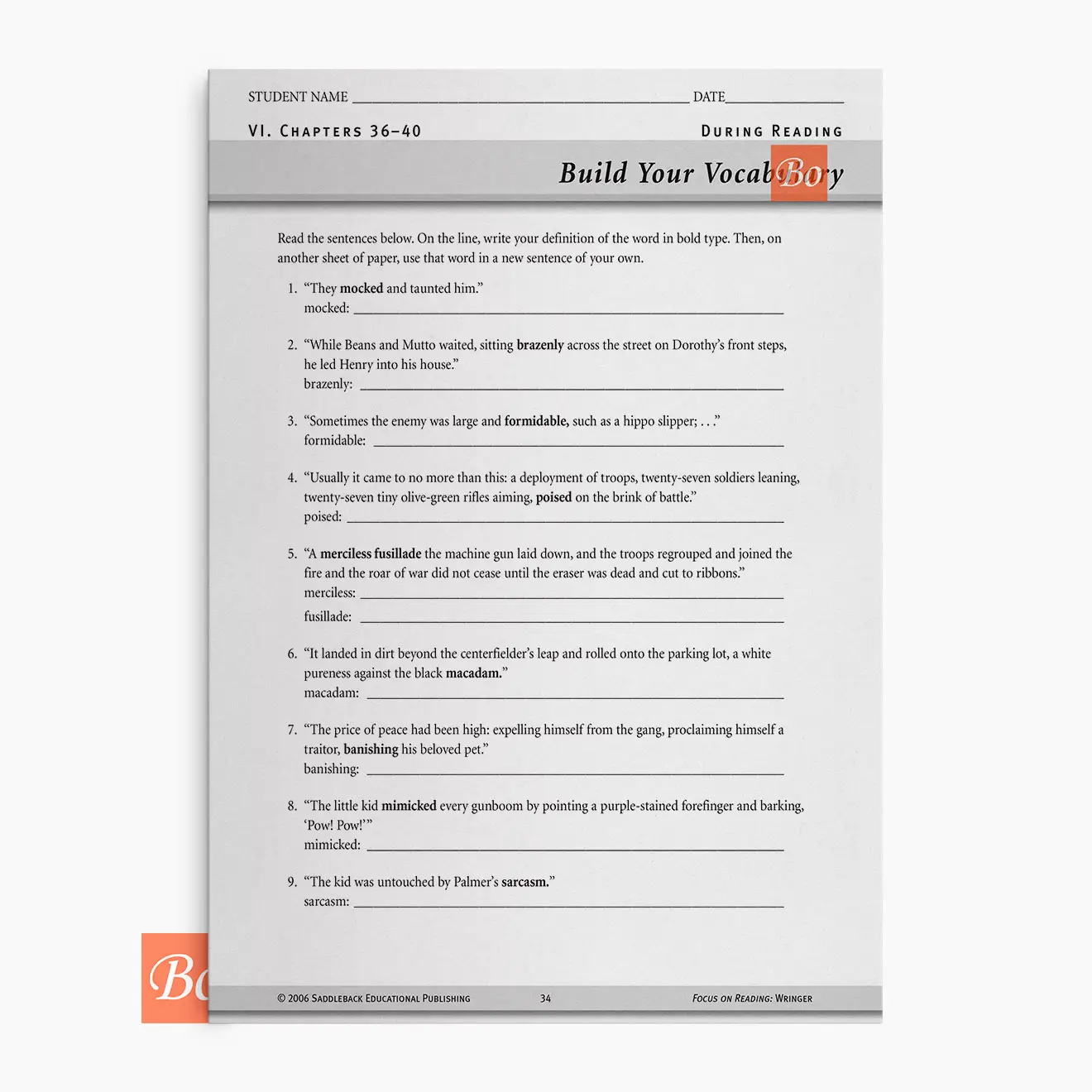 波马的秘密阅读指南 Wringer – focus on reading